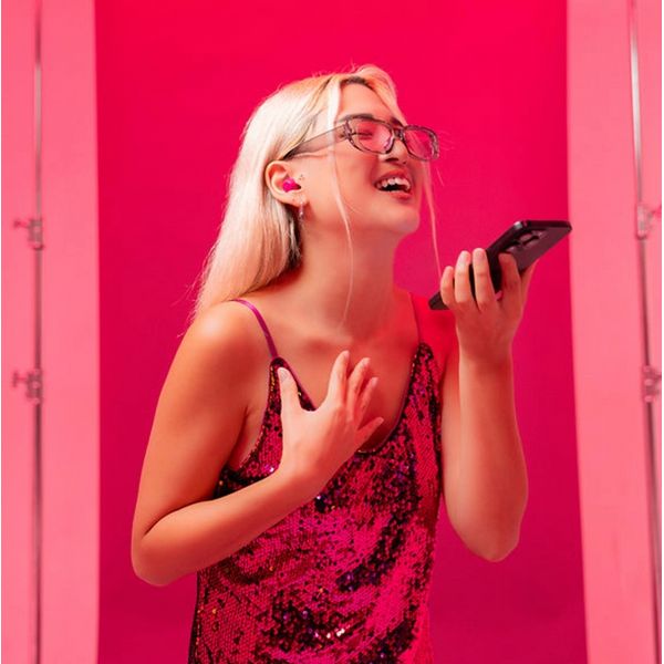 JLAB Go Pop ANC True Wireless Earbuds - Fuchsia