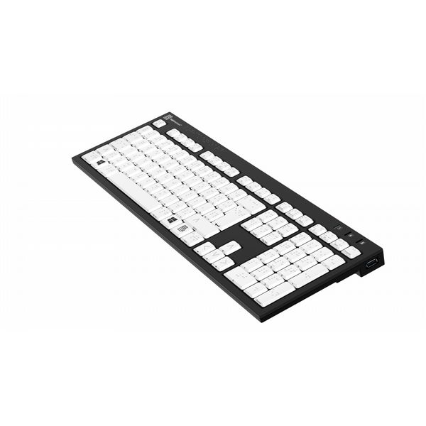 Logickeyboard Braille keyboard NERO PC UK Keyboard