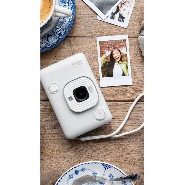 Fuji Instax Mini LiPlay Hybrid Instant Camera Misty White
