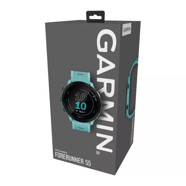 Garmin Forerunner 55 Running Watch - Aqua Blue