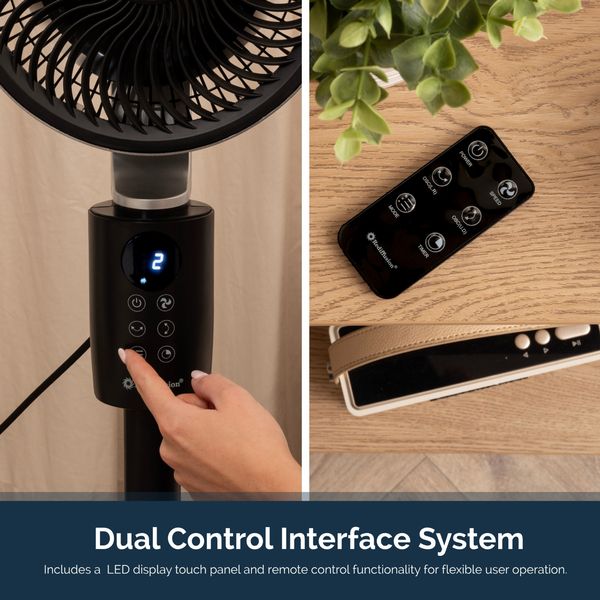 Rediffusion Air360 Adjustable Height Pedestal Fan - 360° Oscillation