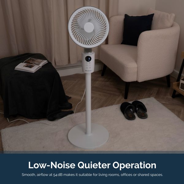 Rediffusion Air360 Oscillating Adjustable Height Pedestal Fan - 360° Oscillation