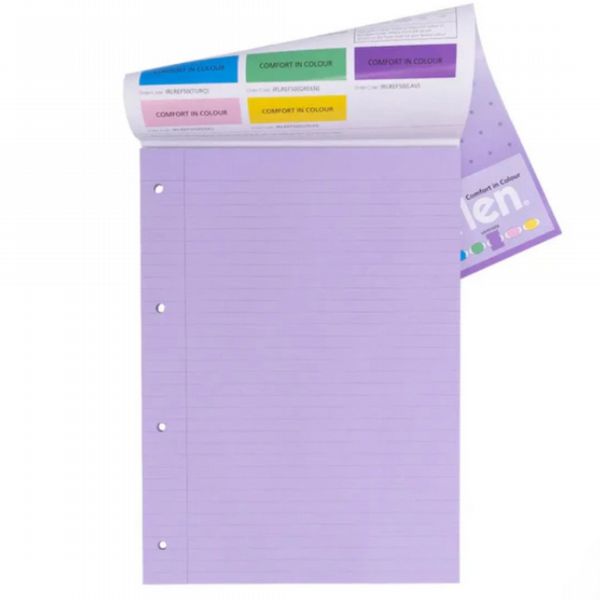 Pukka A4 Irlen Pad 4 Hole Punched Lavender - 100 page