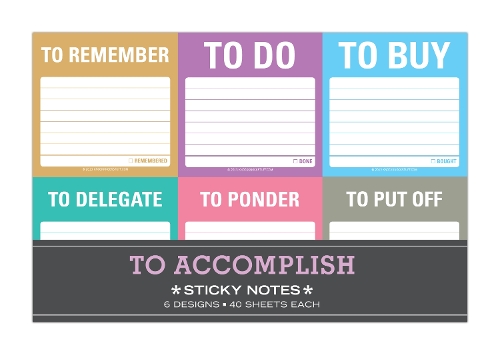 Knock Knock To Accomplish Sticky Note Packet