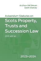 Avizandum Statutes on Scots Property, Trusts & Succession Law: 2023-2024