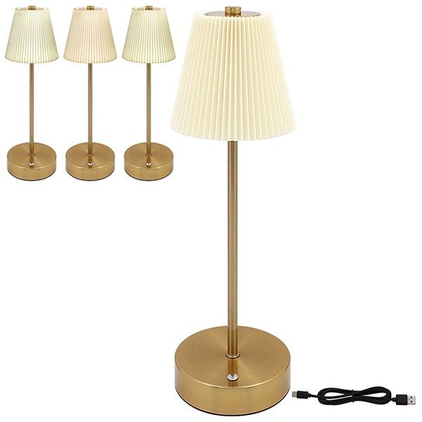 Leonardo Round Base Touch LED Lamp White