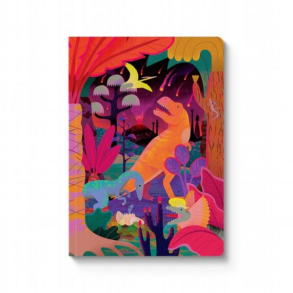 Ohh Deer Perhistoric Carnivores A5 Perfect Bound Notebook