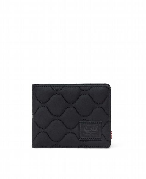 Herschel Roy Quilted Capsule Wallet Black