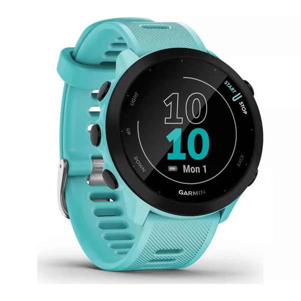 Garmin Forerunner 55 Running Watch - Aqua Blue