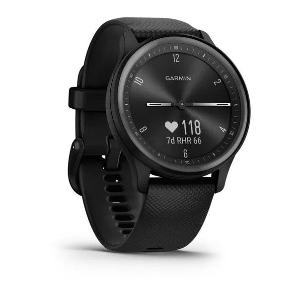 Garmin Vivomove Sport - Black, Silicone Strap, Small