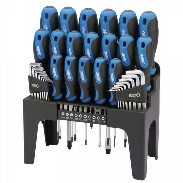 Draper  SOFT GRIP SCREWDRIVER  HEX. KEY AND BIT SET (44 PIECE)