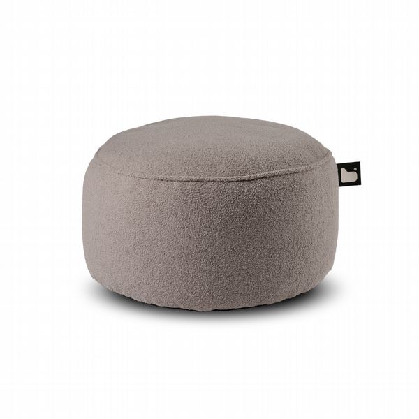 Extreme Lounging Teddy B Pouffe in Soft Grey