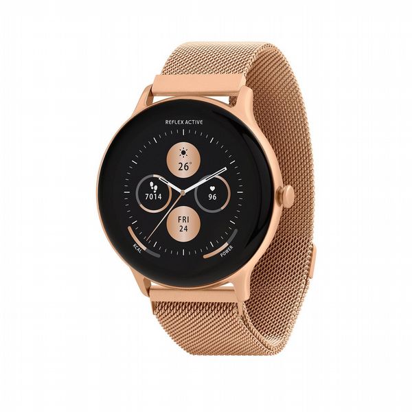 Reflex Active Series 22 Rose Gold Mesh Strap Watch