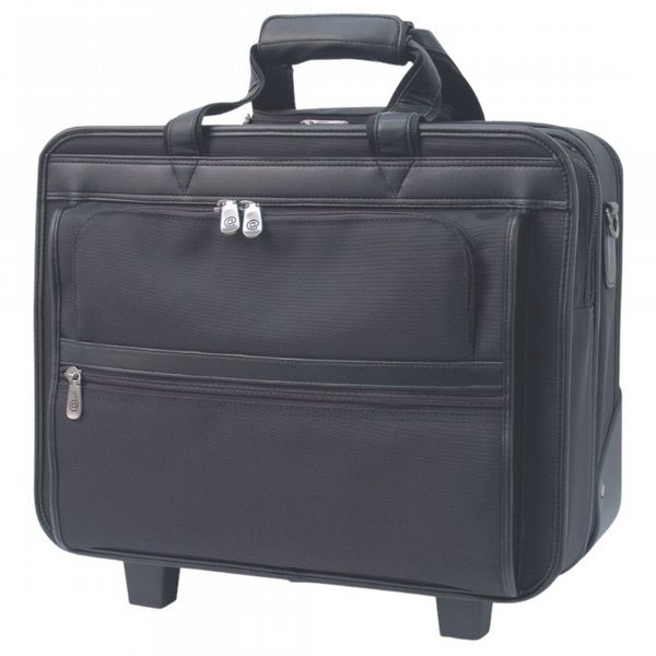 Monolith Deluxe Nylon Wheeled Laptop Case Black 2372