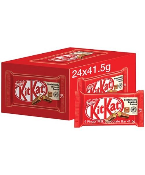 Nestle KitKat Four Finger Milk Chocolate (24 Pack)
