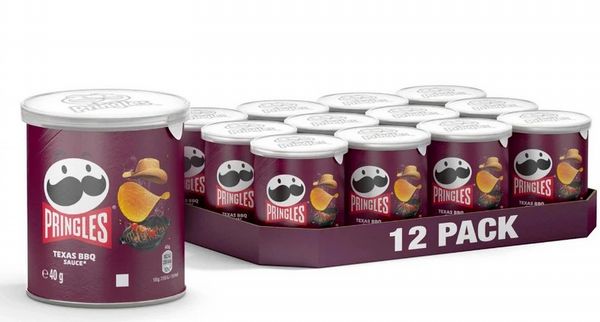 Pringles Texas BBQ Sauce Crisps 40g (Pack of 12)