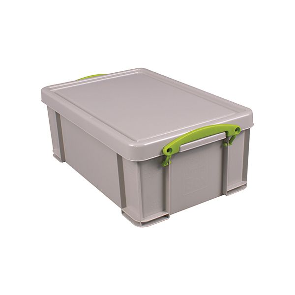Really Useful 9L Stacking Box Recycled Grey