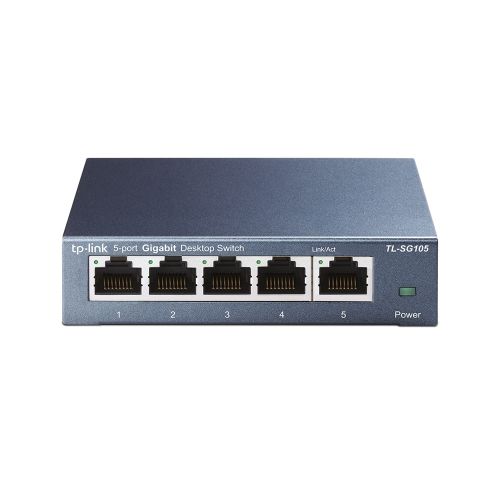 TP-Link - 5-Port Gigabit Desktop Switch Steel Case