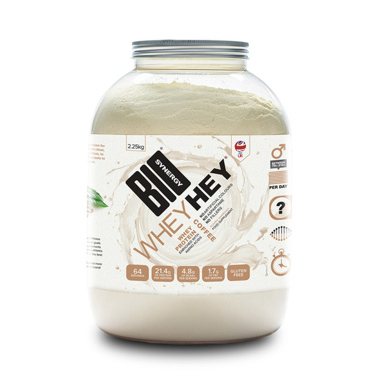 BIO-SYNERGY - Whey Hey Protein - Brazillian Coffee - 2.25Kg - vegetarian