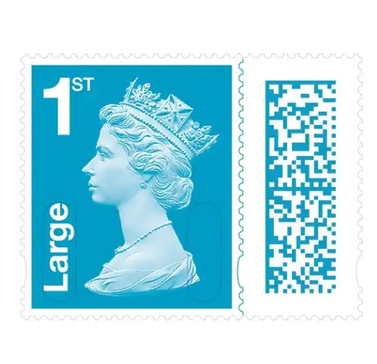 Royal Mail Postage Stamps 1st Class Large Letter UK Self Adhesive Pack of 4